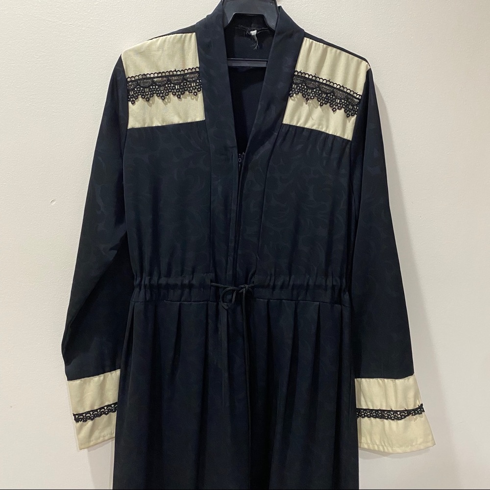 Black maxi islamic abaya dress